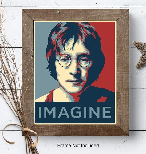 Vista 7 de John Lennon Imagine - Póster fotográfico contemporáneo de 8 x 10 pulgadas, regalo para fanáticos de la música de los Beatles, decoración original