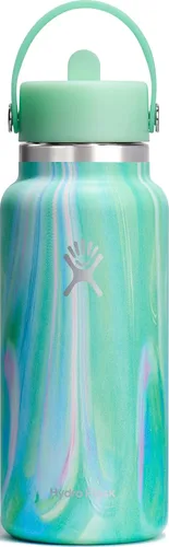 Vista 8 de Hydro Flask de boca ancha con tapa Flex de pajita de 24 onzas Agave