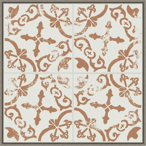 Vista 13 de Amanti Art Lienzo enmarcado para pared, azulejos de cerámica II de 16 x 16 pulgadas, por Melissa Wang, lienzo enmarcado para pared, obras de arte