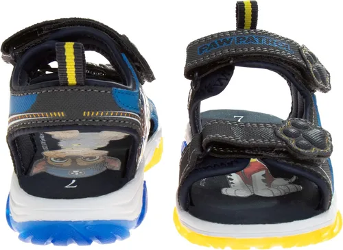 Vista 4 de Nickelodeon Zapatos iluminados de la Patrulla Canina para niños, sandalias de verano, zapatos de agua para niños, correa ajustable de Chase Marshall