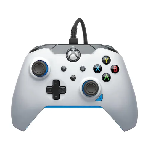 Vista 12 de PDP Wired Controller Ion White for Xbox Series XS, Gamepad, Wired Video Game Controller, Gaming Controller, Xbox One, Officially Licensed - Xbox
