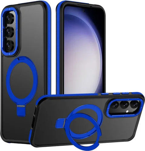 Vista 16 de Funda para Samsung Galaxy S24 Plus, soporte de anillo magnético ajustable [compatible con Magsafe], [protección a prueba de golpes de grado militar]