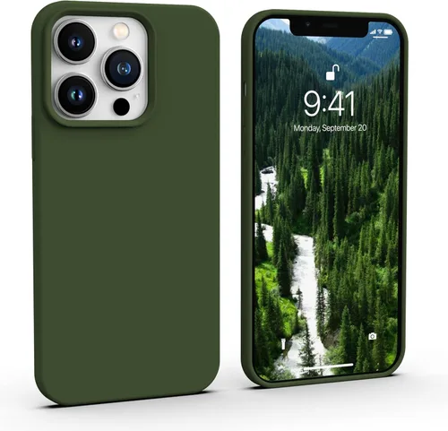 Vista 12 de IceSword Funda compatible con iPhone 13 Pro de 6.1 pies, funda delgada de silicona líquida a prueba de golpes, suave antiarañazos, bonita protección