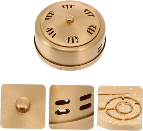 Vista 9 de Caja de masaje Moxa portátil de cobre puro Moxa Burner Case Moxibustión cubierta de tela anti-quemaduras diseño para aliviar el estrés