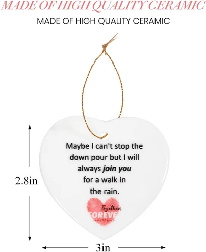 Vista 2 de Maybe I Can't Stop The Downpour - Regalos sentimentales para mejor amiga, regalos para mejores amigas, regalos para mujeres, adornos de amistad