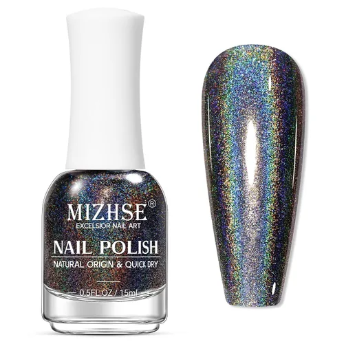 Vista 23 de MIZHSE Esmalte de uñas base y capa superior de secado rápido, 15 ml 0.5 fl oz Esmalte de uñas básico no gel de secado al aire rápido, protector