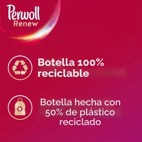 Vista 5 de Perwoll Detergente líquido para ropa Renovar Color para toda la ropa 1.44L (24 cargas de lavado)