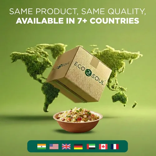 Vista 7 de ECO SOUL Cuencos desechables de hoja de palma como bambú, 16 onzas, redondo, paquete de 20 unidades, vajilla biodegradable y compostable para servir