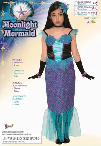Vista 2 de Moonlight Disfraz de sirena para niños
