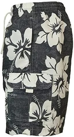 Vista 4 de Surf Ave Traje de baño clásico largo para hombre, sin ojales