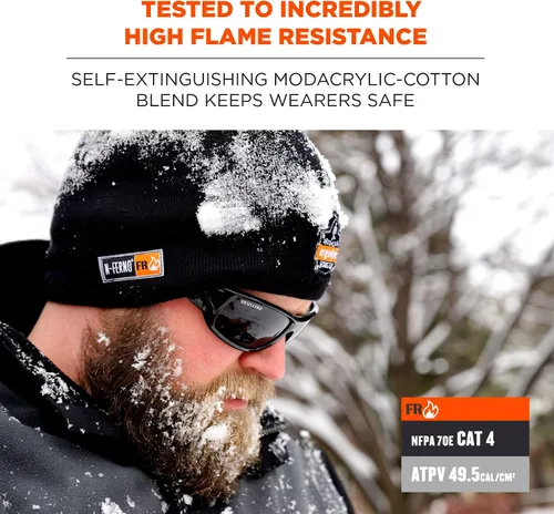 Vista 3 de Ergodyne N-Ferno 6816 - Gorro de punto reversible térmico