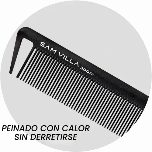 Vista 7 de Sam Villa Signature Series - Juego de 8 peines profesionales para cortar y separar el cabello con estuche