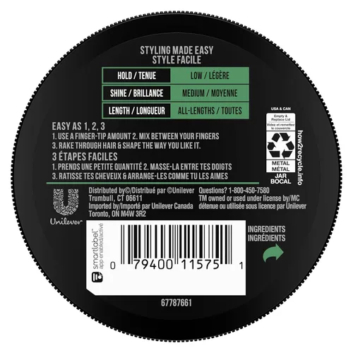 Vista 2 de Pomada para cabello AXE aspecto corte limpio, clásica 2.64 onzas, 2 en total
