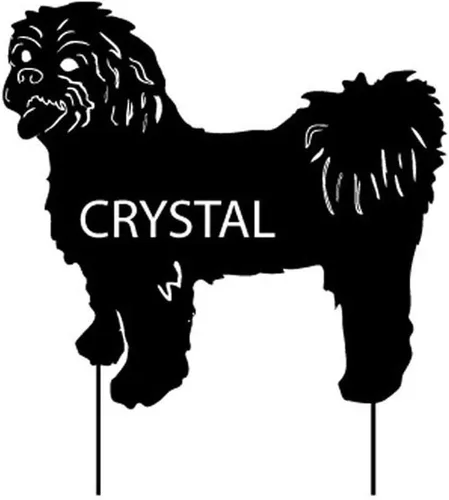 Vista 3 de Shih Tzu Garden Stake or Wall Hanging/Dog Memorial