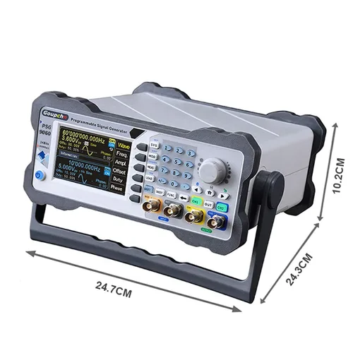 Vista 5 de Generador de señal DDS programable de doble canal Goupchn 60MHz