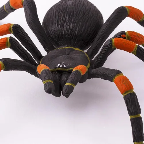 Vista 4 de Safari Ltd. Orange-Kneed - Figura de tarántula realista de 8 pulgadas, juguete educativo para niños, niñas y niños a partir de 3 años