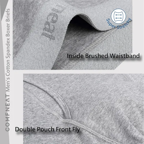 Vista 5 de Comfclean - Calzoncillos para hombre, 5 o 7 unidades, algodón y elastano, sin etiquetas, cómodos, suaves, elásticos