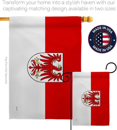 Vista 4 de Americana Home & Garden Brandenburg House Flag Regional Germany States Central Europe Territory Old History Country Particular Area Decoration