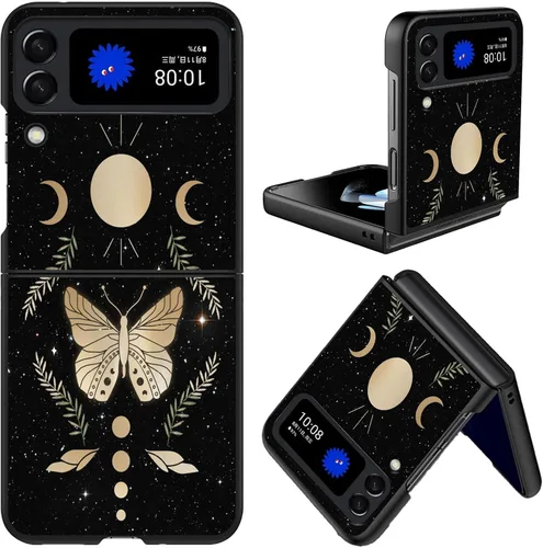 Vista 50 de Diseñada para Samsung Galaxy Z Flip 4 5G, funda rígida para teléfono de PC, a prueba de golpes y caídas, patrones de moda para una protección Gatos