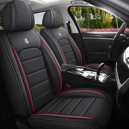 Vista 8 de Funda de asiento de cuero para Mazda CX-3 2016-2021, accesorios interiores, fundas de asiento, cojín protector de vehículo, compatible con bolsa