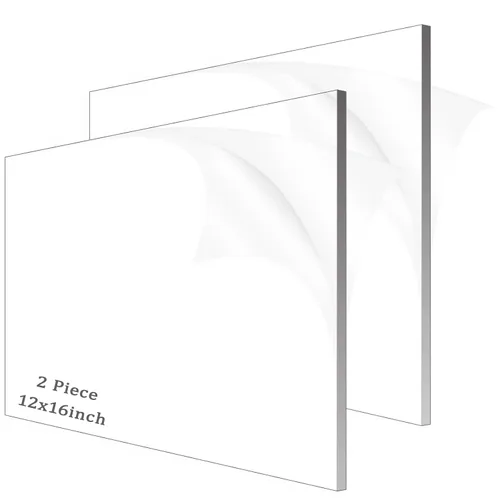 Vista 24 de 4 piezas de láminas acrílicas de 1/8" de grosor (3mm), plexiglás fundido transparente de 18" x 24" con papel protector para letreros, proyectos