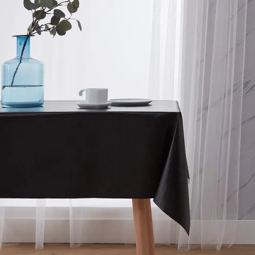 Vista 6 de NLMUVW - Mantel cuadrado de vinilo 100% resistente al agua, a prueba de aceite y derrames, mantel de PVC, fácil de limpiar, para cocina, comedor