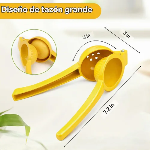Vista 2 de YC Kitchen Exprimidor de limón, exprimidor de limón, herramienta manual de metal Herramientas de cocina para exprimidor de cítricos, aptos