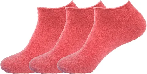 Vista 30 de BambooMN Calcetines de spa de nailon mullidos con infusión de aloe para mujer, color morado lavanda, 3 pares