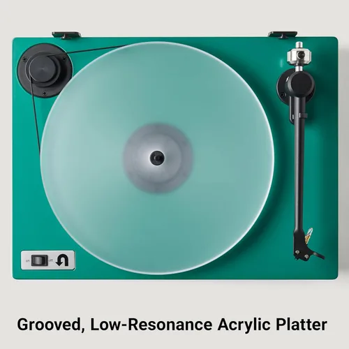 Vista 4 de U-Turn Audio - Tocadiscos Orbit Plus (Gen 2) con preamplificador incorporado, verde