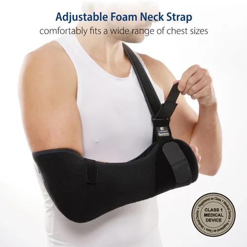 Vista 5 de Comforband Duluxe - Cabestrillo para hombro con eslinga ajustable para el brazo – Cabestrillo médico con correas ajustables para el hombro