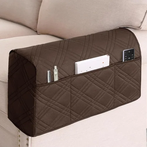 Vista 10 de Turquoize Fundas impermeables para reposabrazos de sillas y sofás, 2 unidades, protectores de brazo para sofá con bolsillo lateral, protector
