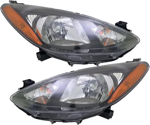 Vista 8 de ALLIGATOR AUTO LIGHTS Repuesto para Mazda 2 Sport, Touring 2011-2014 compatible con DOT/SAE, juego de montaje de faros delanteros halógenos