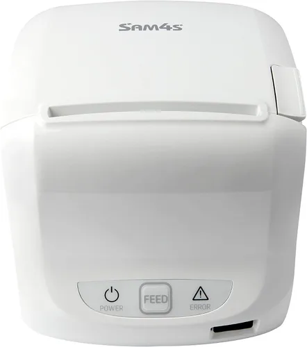 Vista 9 de SAM4s GIANT-100 Impresora térmica compacta de 3 pulgadas USB Serial Ethernet, cubierta contra salpicaduras incluida, color negro