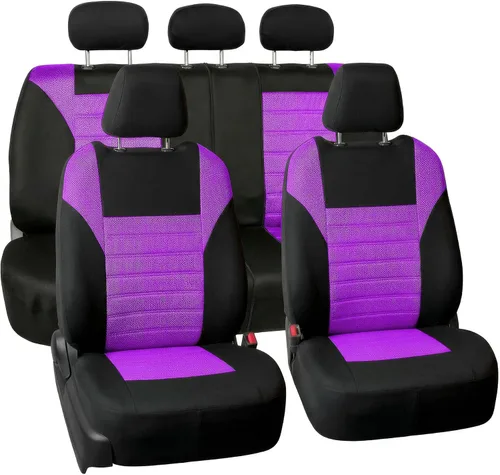 Vista 15 de FH Group Juego de fundas de asiento delantero de automóvil con malla de aire 3D premium, fundas de asiento delanteras, accesorios interiores