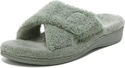 Vista 20 de Vionic Sandalias de descanso Tropez para mujer con hebilla ajustable y soporte de arco ortopédico oculto Negro Premium