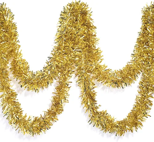 Vista 13 de TCDesignerProducts Guirnalda metálica azul, decoraciones de flotador de desfile, guirnalda de oropel, guirnalda de Navidad, decoración del hogar