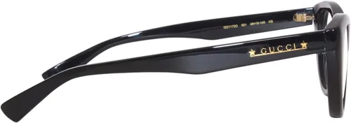 Vista 3 de Gucci GG1172O 001 - Lentes negros para mujer, Negro Transparente Negro