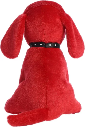 Vista 5 de Aurora® Juguetón Clifford® Sentado Clifford - Animal de peluche - Nostalgia de la infancia - Compañerismo duradero - Rojo 8 pulgadas