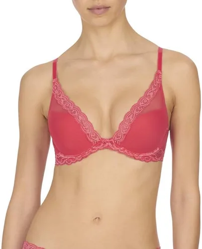 Vista 26 de Natori - Sujetador de encaje para mujer con inmersión, diseño de plumas Cafe