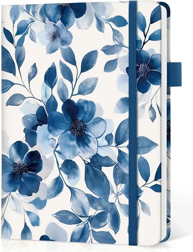 Vista 15 de Taja Cuaderno rayado para mujeres y hombres, diario de cuero de tapa dura para escribir, cuaderno de rayas universitarias A5 para trabajo y toma