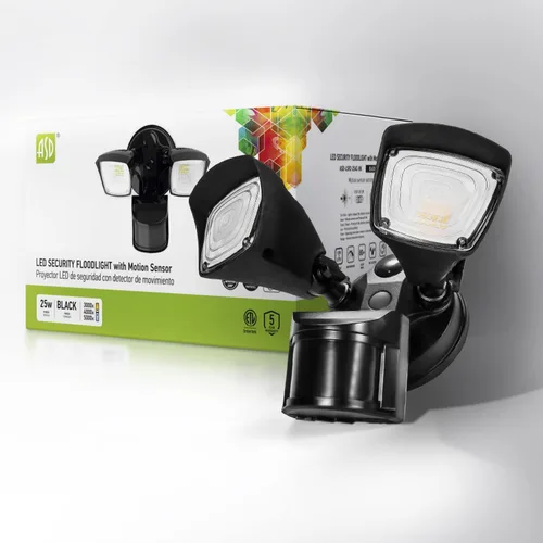 Vista 13 de ASD Luz LED de seguridad para exteriores de 25 W, 2500 lm, luz de inundación con sensor de movimiento, 3000 K/4000 K/5000 K, IP65 impermeable