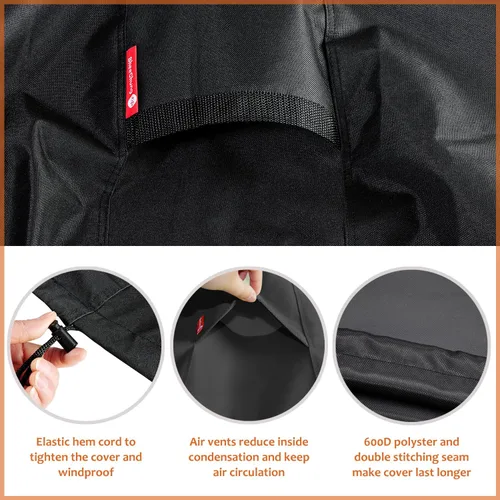 Vista 4 de SheeChung Cubierta para Hoguera para Solo Stove Bonfire Hoguera Exterior Sin Humo - Pequeña Redonda Impermeable Refugio de Poliéster 600D