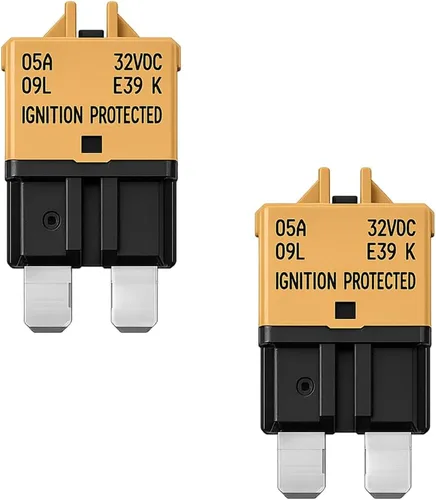 Vista 9 de Paquete de 2 fusibles de disyuntor E39 de perfil bajo 30 A, 32 V CC