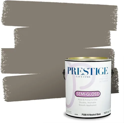Vista 184 de PRESTIGE Paints - Pintura interior e imprimación en uno, 1 galón, cáscara de huevo, pimienta envejecida