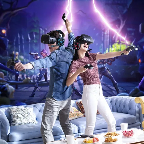 Vista 3 de VersionTECH. G2000 - Auriculares para juegos con micrófono con cancelación de ruido, luces LED, orejeras de memoria suave para PS5PS4Xbox