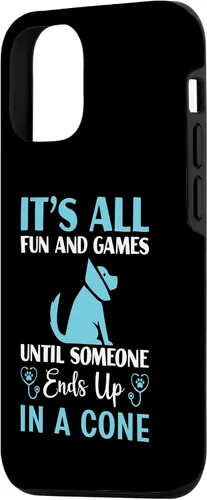 Vista 2 de iPhone 15 It's All Fun Funny Vet Tech Veterinarios Estudiante Veterinario Caso