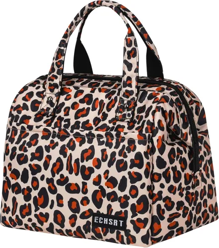 Vista 9 de ECHSRT Lonchera grande aislada para mujeres y hombres, a prueba de fugas, para el trabajo, viajes, adultos, lonchera térmica para oficina, 10 L, Gris