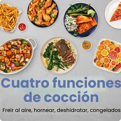 Vista 4 de Chefman Freidora de aire - Freidora de aire 4 en 1 delgada de 3.5 cuartos de galón, freír al aire, hornear, deshidratar, congelar, temperatura
