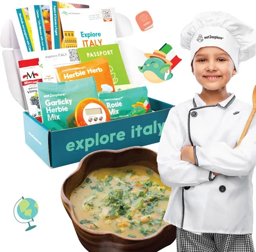 Vista 18 de eat2explore Kits de cocina para niños de 15 piezas - Juegos de cocina interactivos y educativos para niños reales para edades de 5 años en adelante