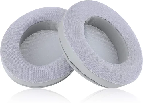 Vista 8 de Almohadillas de repuesto para orejas con cuero proteico y espuma viscoelástica para auriculares Razer Nari, Ultimate, Essential, Kraken Kitty Gris